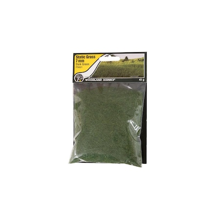 Woodland Scenics 7 mm Static Grass Dark Green WOO621